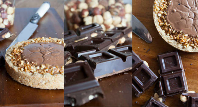 Crostata al cioccolato e nocciole