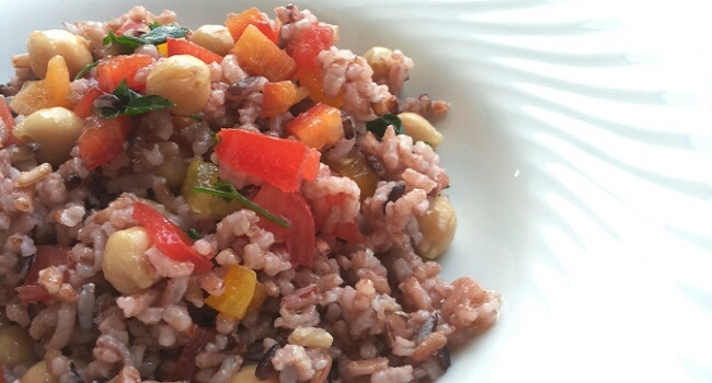 Insalata di riso ai peperoni