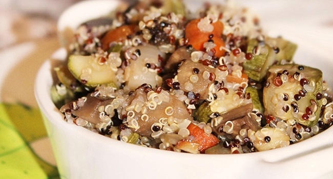 quinoa con rostì di verdure
