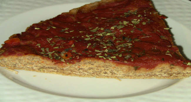 Pizza integrale alla marinara