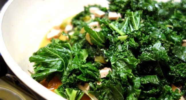 foglie e tofu