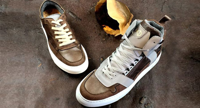 Scarpe vegane caffè