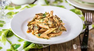 penne lenticchie rosse carciofi limone