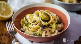 Pasta ai cavoletti di Bruxelles e limone