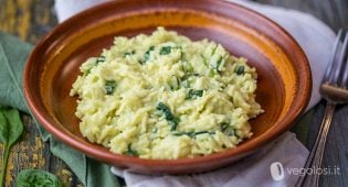 Riso cremoso cocco e spinacino